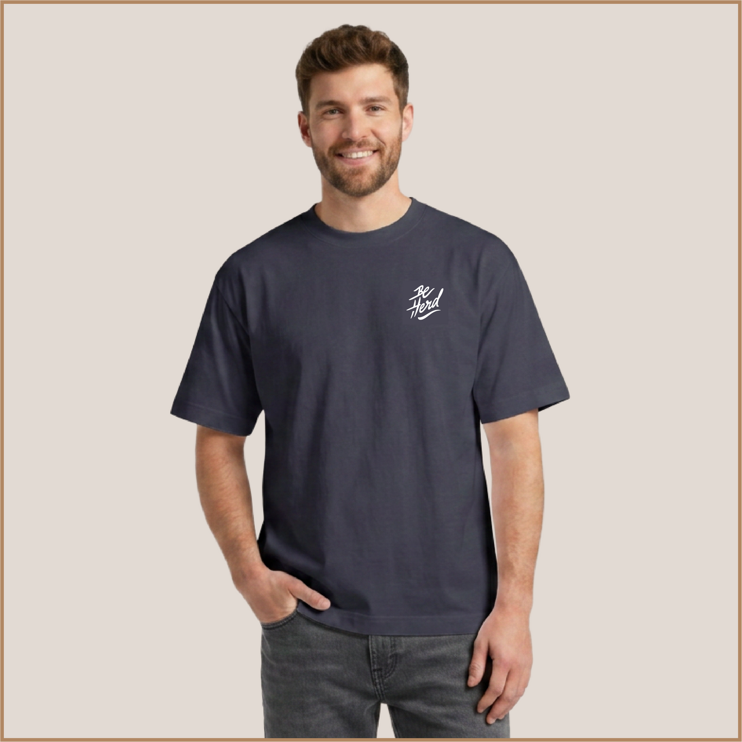Street Tee - short cut in Ink Blue