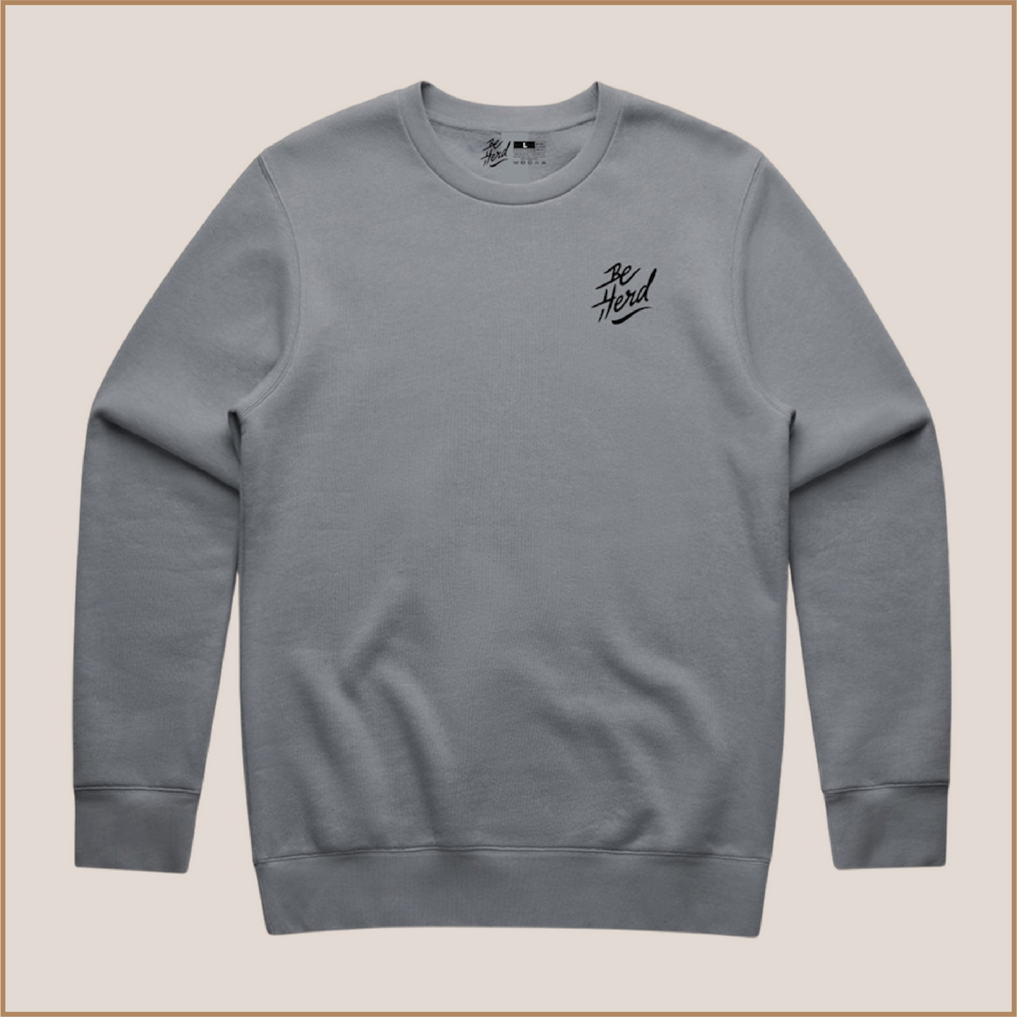 Crew Neck Sweatshirt in Gravel